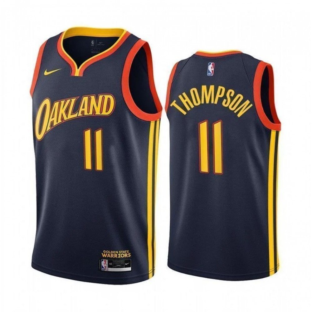 Men's Golden State Warriors Klay Thompson #11 Navy 2020/21 Swingman Jersey - City Edition-Pro Kit Vault | Brand New 26/27 Sports Jerseys